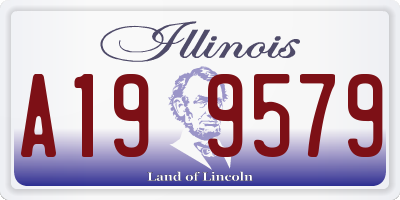 IL license plate A199579