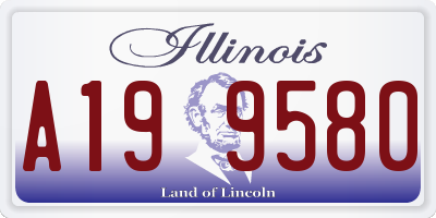 IL license plate A199580
