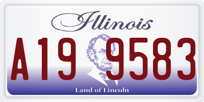 IL license plate A199583