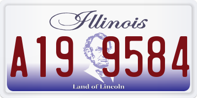 IL license plate A199584