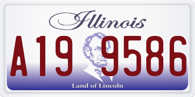 IL license plate A199586