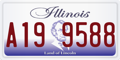 IL license plate A199588