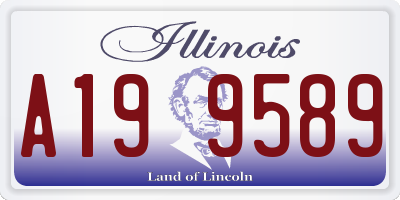 IL license plate A199589