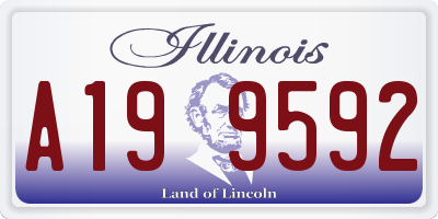 IL license plate A199592