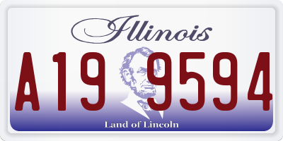 IL license plate A199594