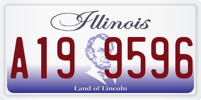 IL license plate A199596