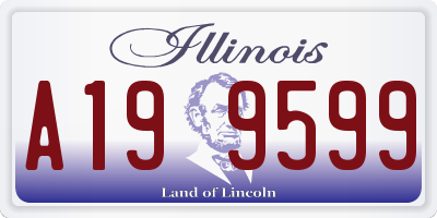 IL license plate A199599