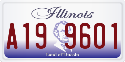 IL license plate A199601