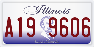 IL license plate A199606