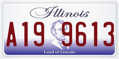 IL license plate A199613