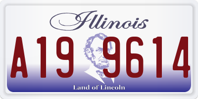 IL license plate A199614