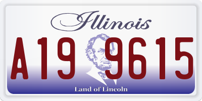 IL license plate A199615