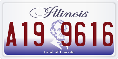 IL license plate A199616