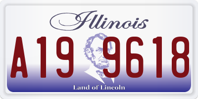 IL license plate A199618