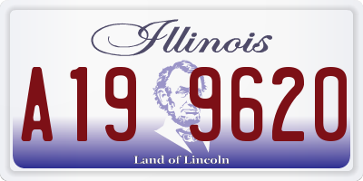 IL license plate A199620
