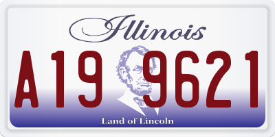 IL license plate A199621