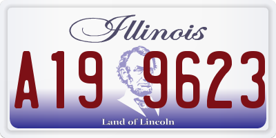 IL license plate A199623