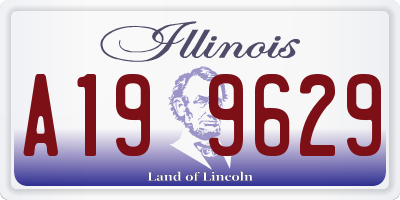 IL license plate A199629