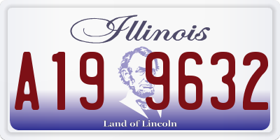 IL license plate A199632