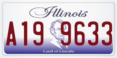 IL license plate A199633