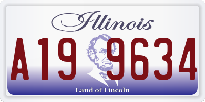 IL license plate A199634