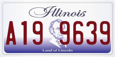 IL license plate A199639