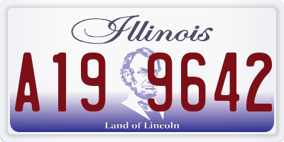 IL license plate A199642