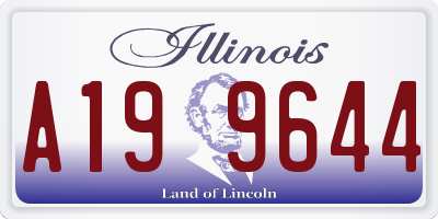 IL license plate A199644