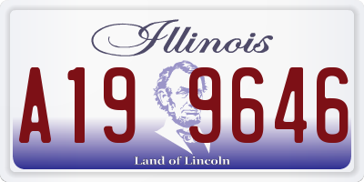 IL license plate A199646