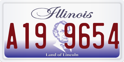 IL license plate A199654