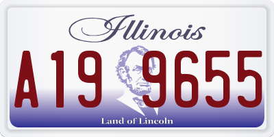 IL license plate A199655