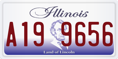 IL license plate A199656