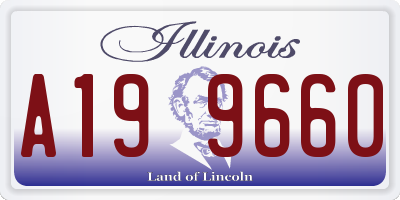 IL license plate A199660