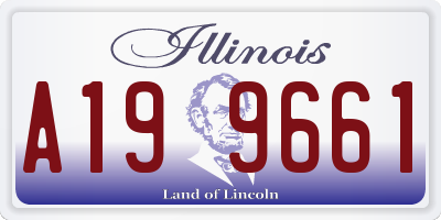IL license plate A199661