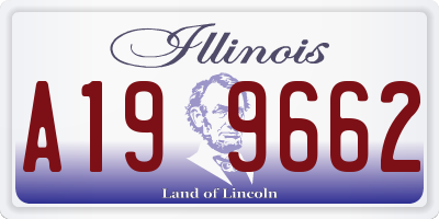 IL license plate A199662