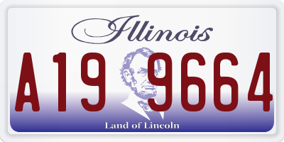 IL license plate A199664