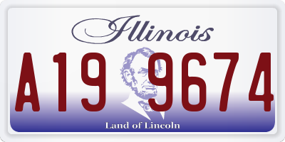 IL license plate A199674