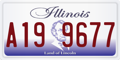 IL license plate A199677