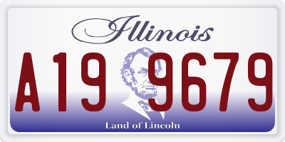 IL license plate A199679