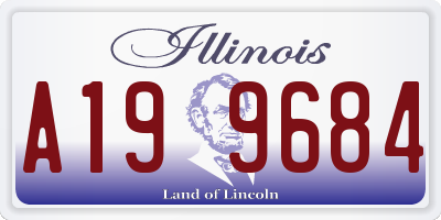 IL license plate A199684