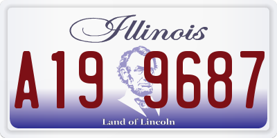 IL license plate A199687