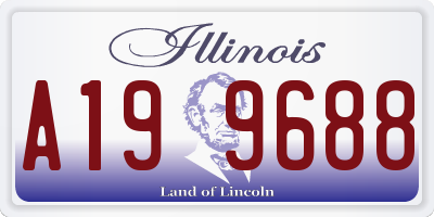 IL license plate A199688
