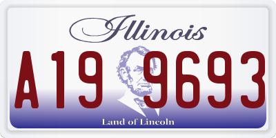IL license plate A199693
