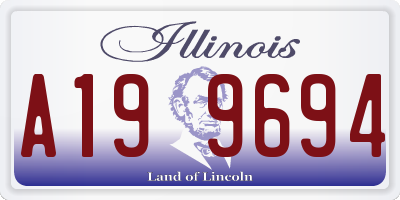 IL license plate A199694