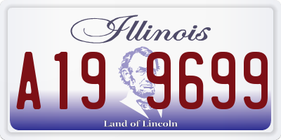 IL license plate A199699