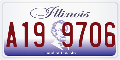 IL license plate A199706