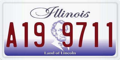 IL license plate A199711