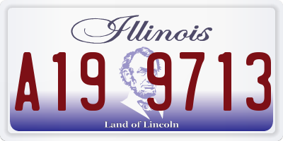 IL license plate A199713