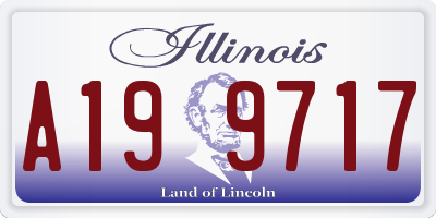 IL license plate A199717