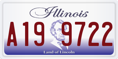 IL license plate A199722